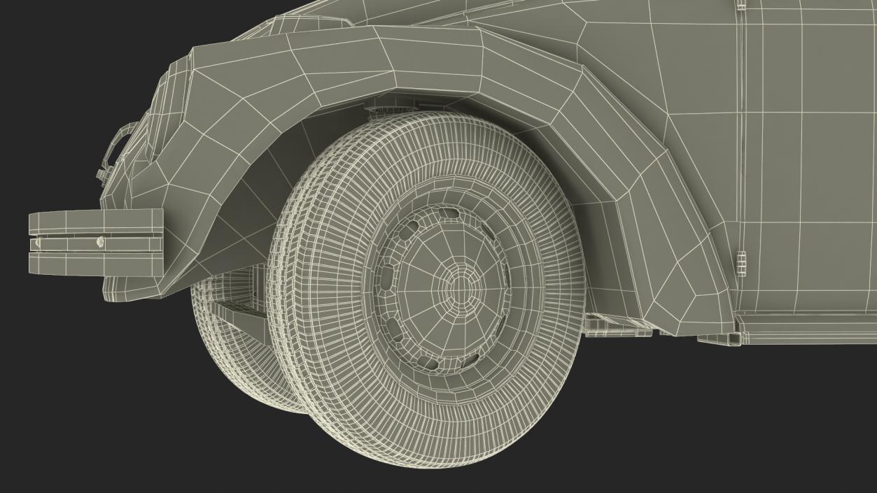 3D model Iconic Volkswagen Beetle Rigged for Maya