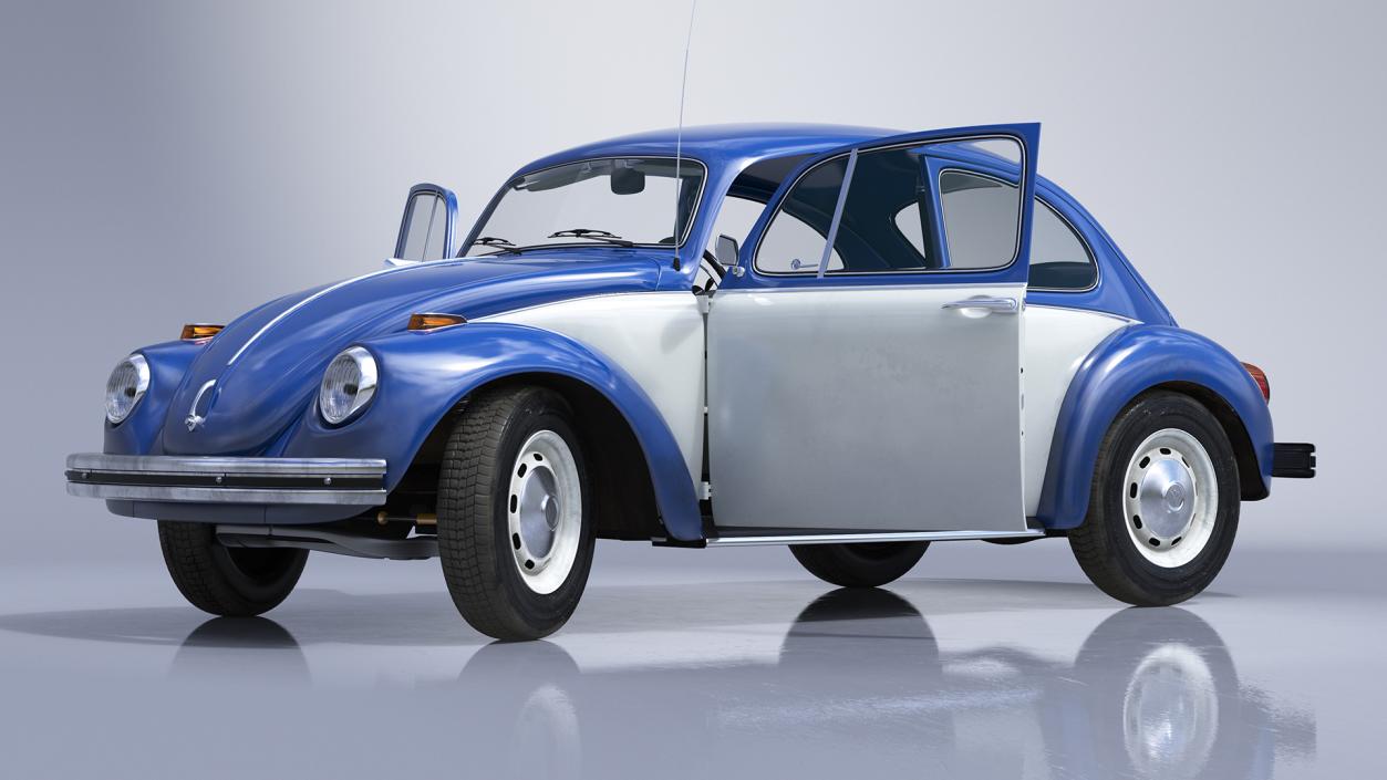 3D model Iconic Volkswagen Beetle Rigged for Maya