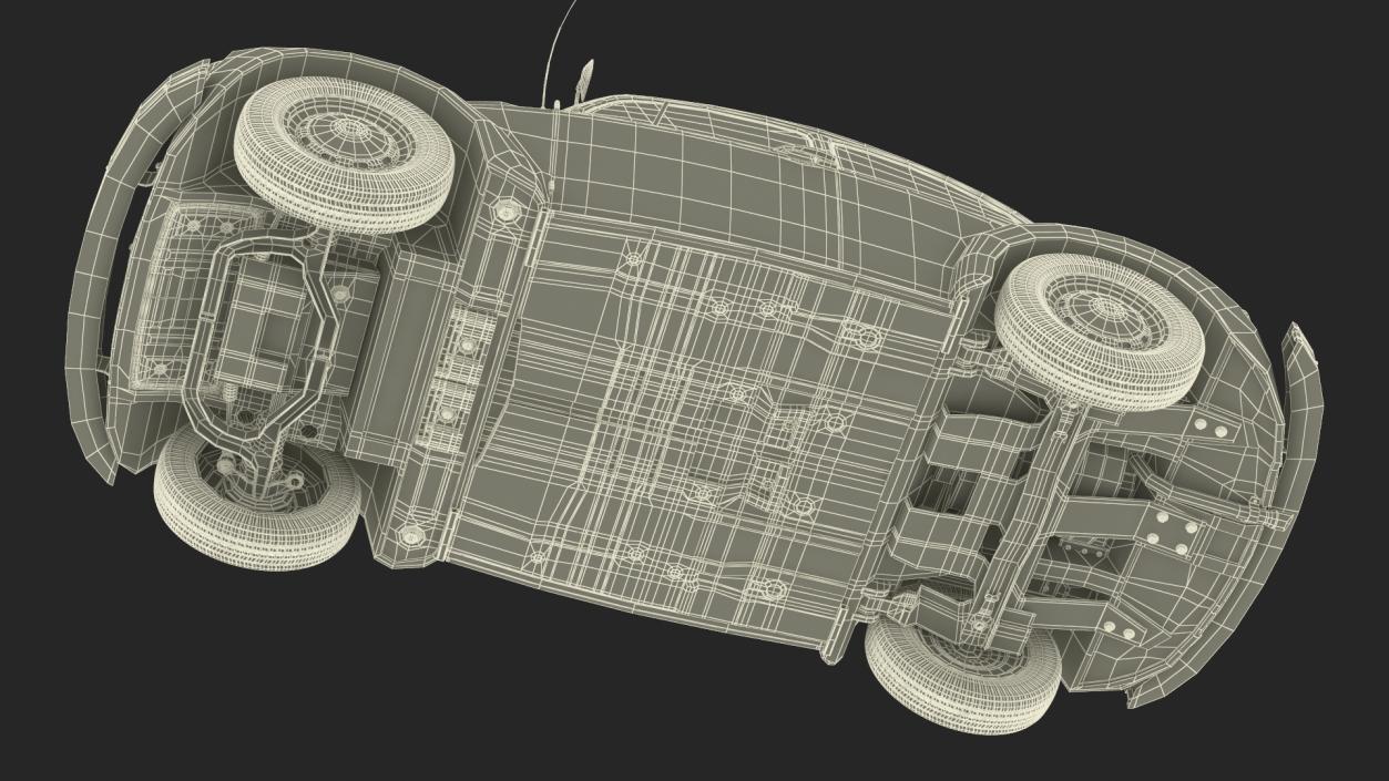 3D model Iconic Volkswagen Beetle Rigged for Maya