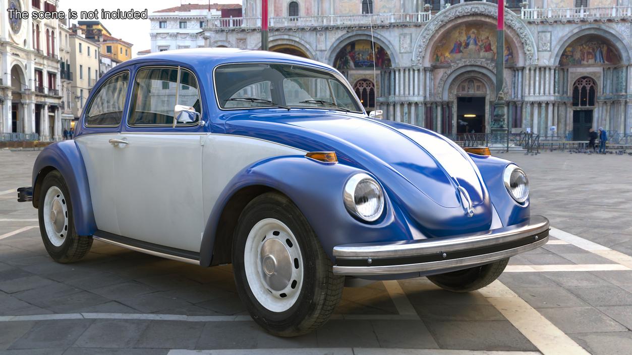 3D model Iconic Volkswagen Beetle Rigged for Maya