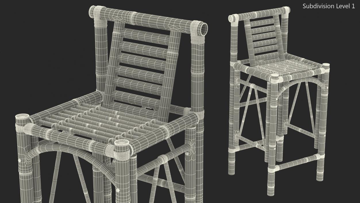 3D Square Bar Stool