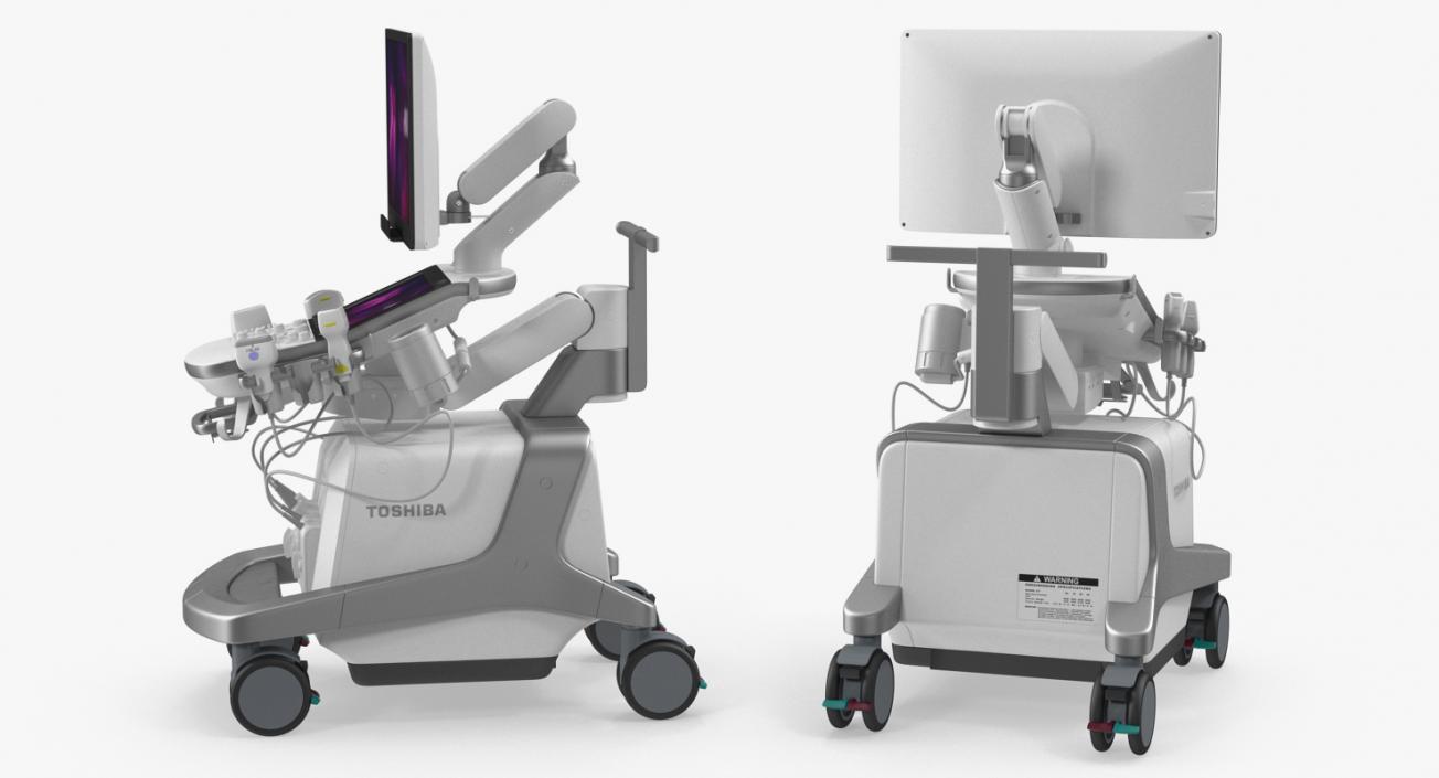 3D Toshiba Aplio i800 Ultrasound System Rigged model