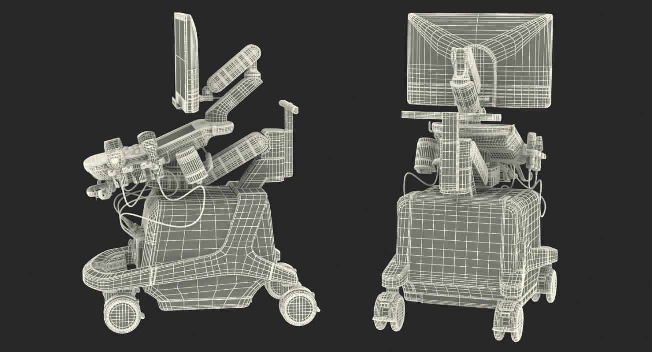3D Toshiba Aplio i800 Ultrasound System Rigged model