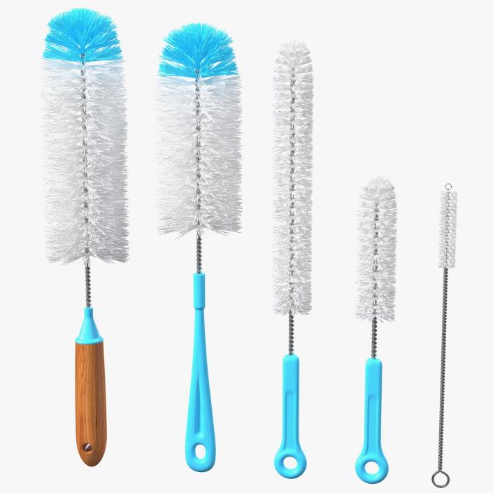 Bottle Brush Cleaner Set 3D model