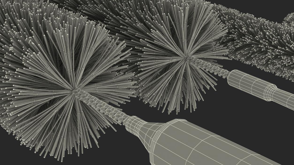 Bottle Brush Cleaner Set 3D model