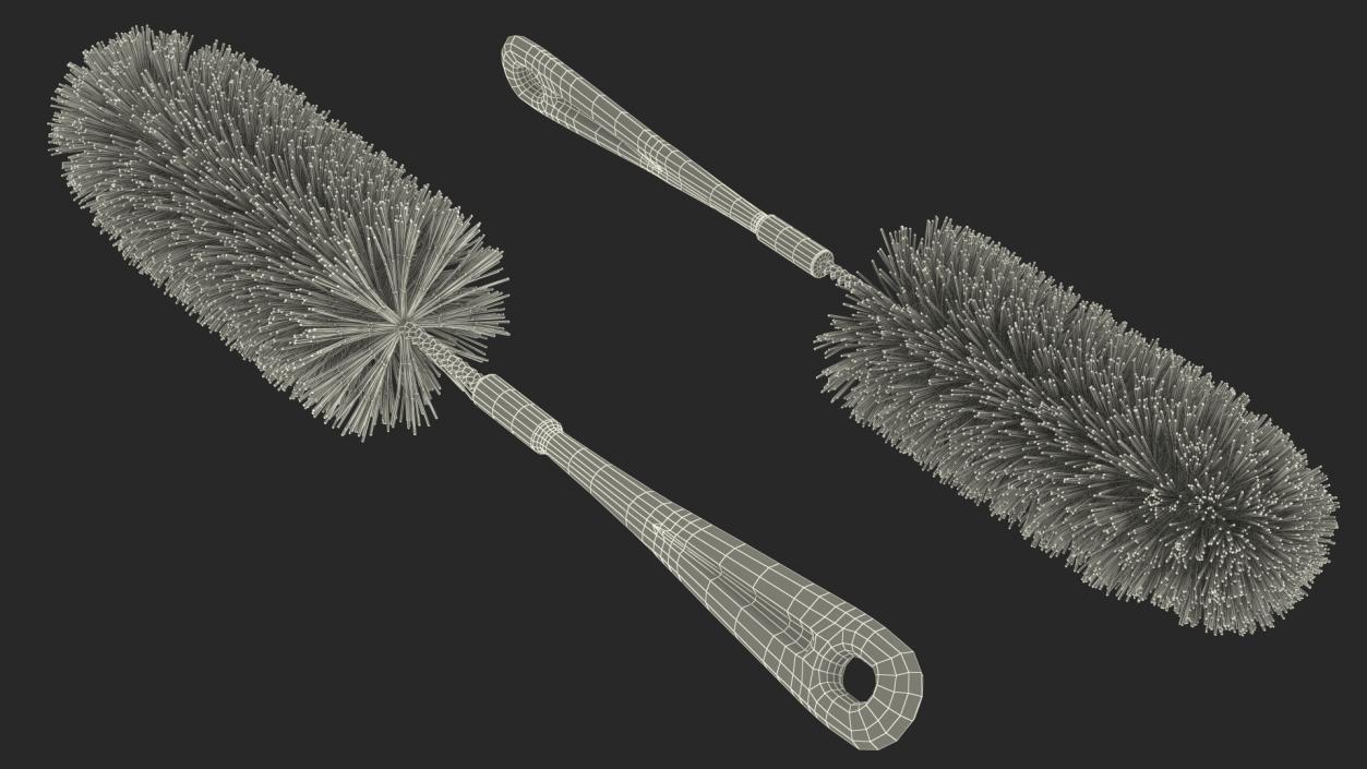 Bottle Brush Cleaner Set 3D model