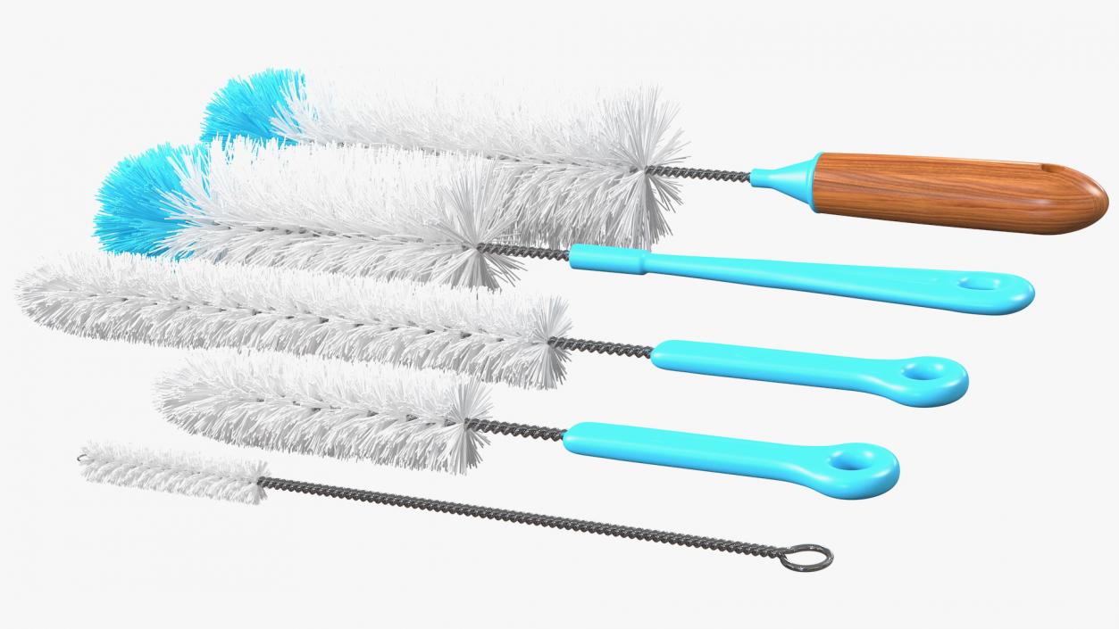 Bottle Brush Cleaner Set 3D model