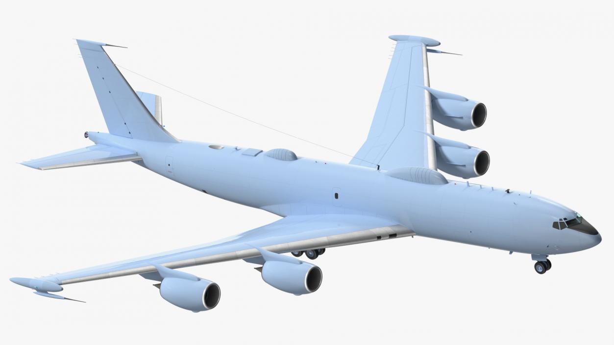 Army Airplane Blue Rigged for Maya 3D model