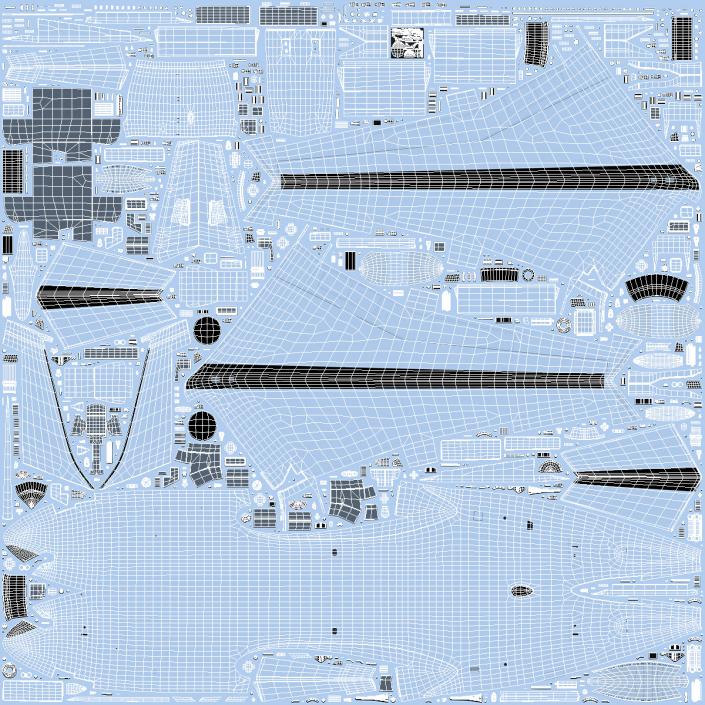 Army Airplane Blue Rigged for Maya 3D model