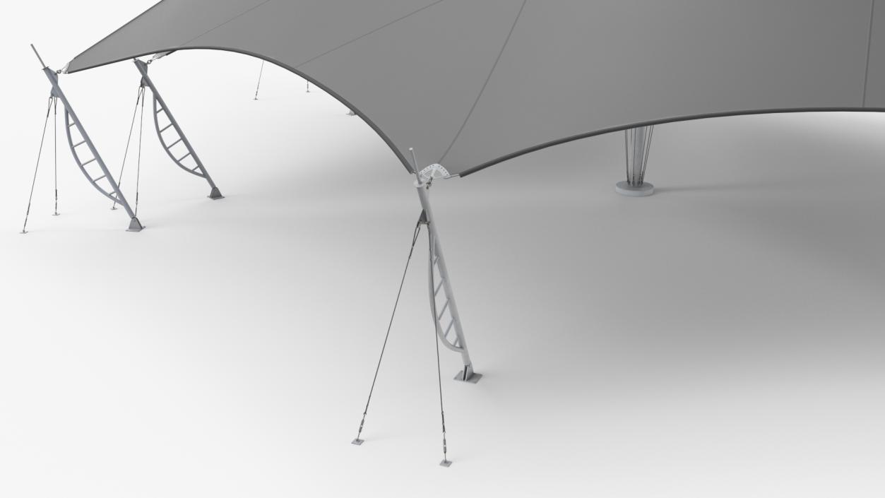 3D Tensile Structure Tents model