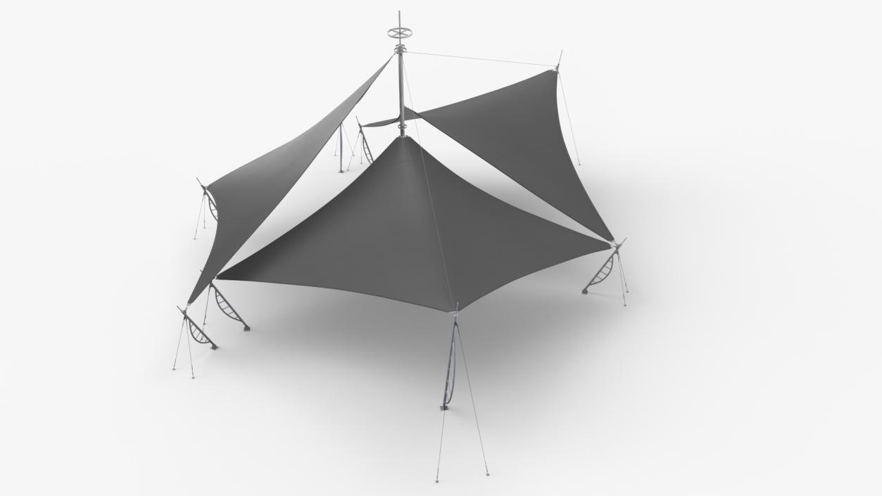 3D Tensile Structure Tents model