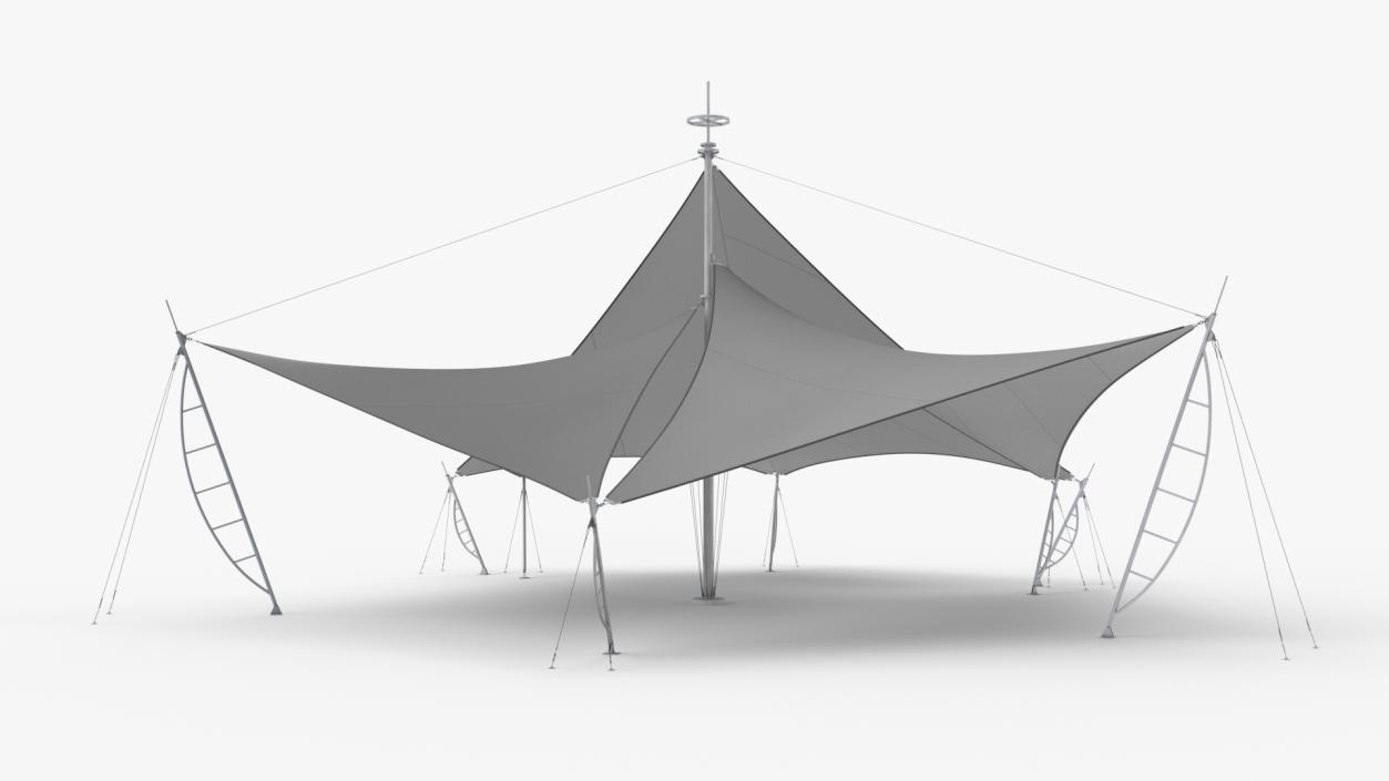 3D Tensile Structure Tents model