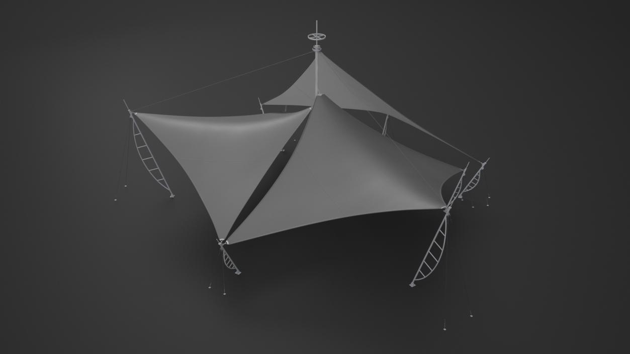 3D Tensile Structure Tents model