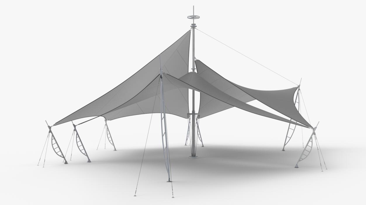 3D Tensile Structure Tents model