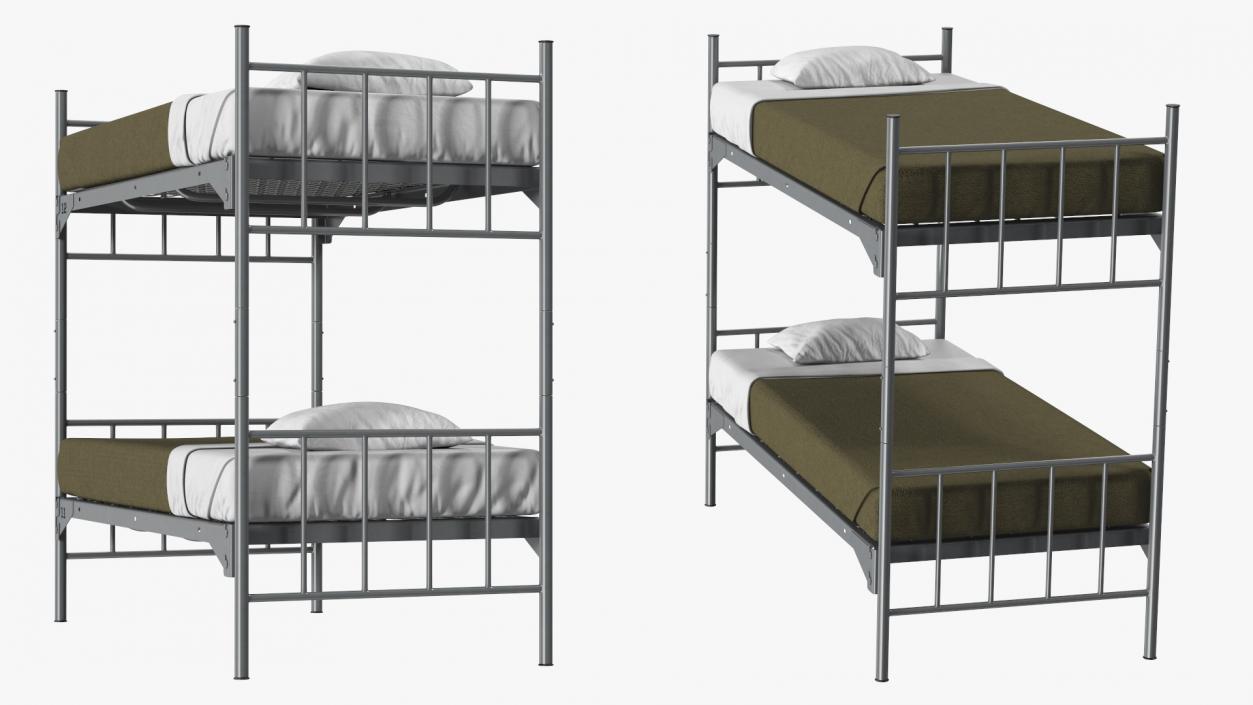 Army Bunk Bed New 3D