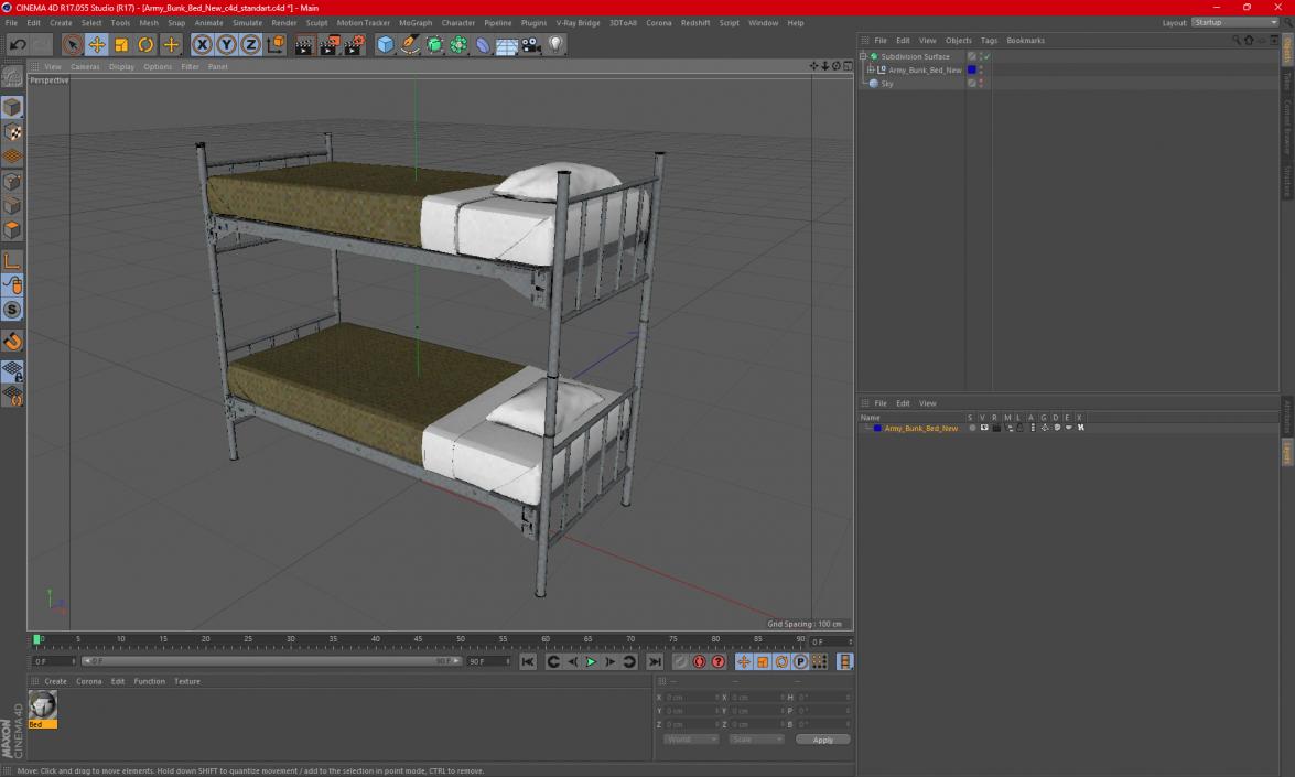 Army Bunk Bed New 3D