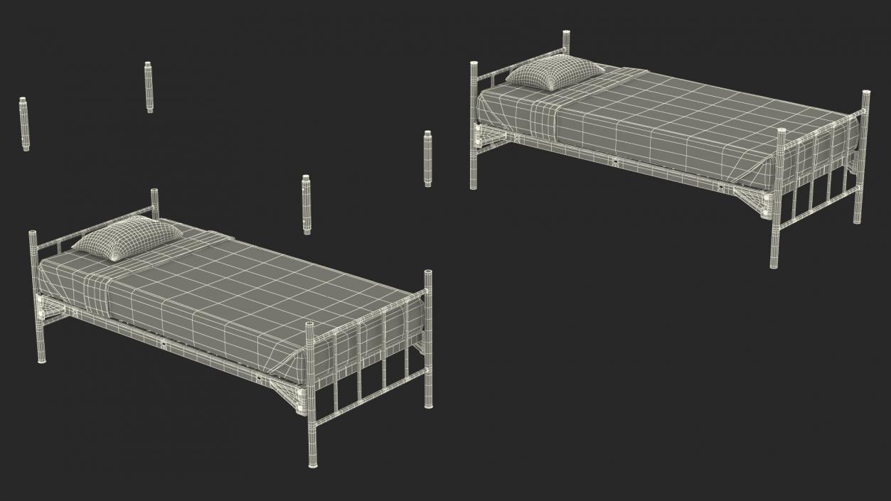 Army Bunk Bed New 3D