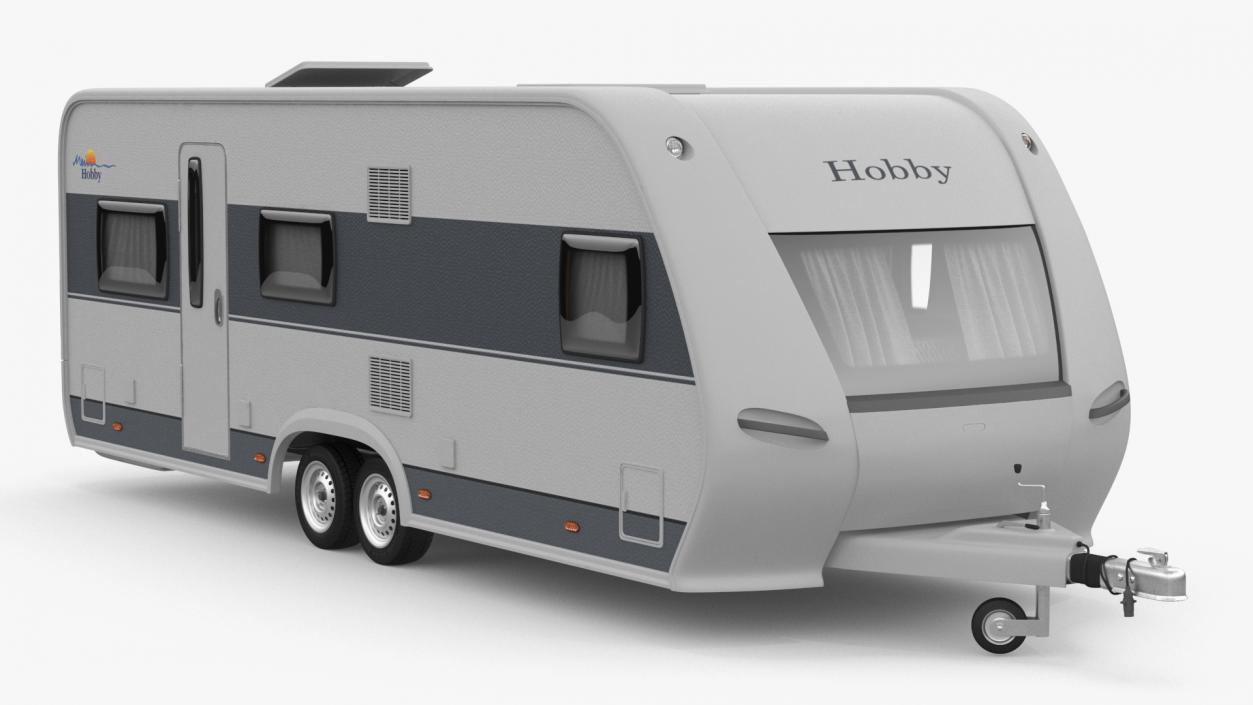 3D Hobby Caravan Trailer