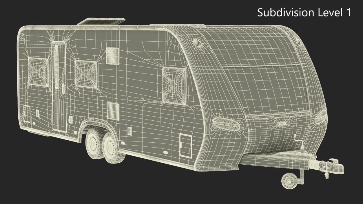 3D Hobby Caravan Trailer