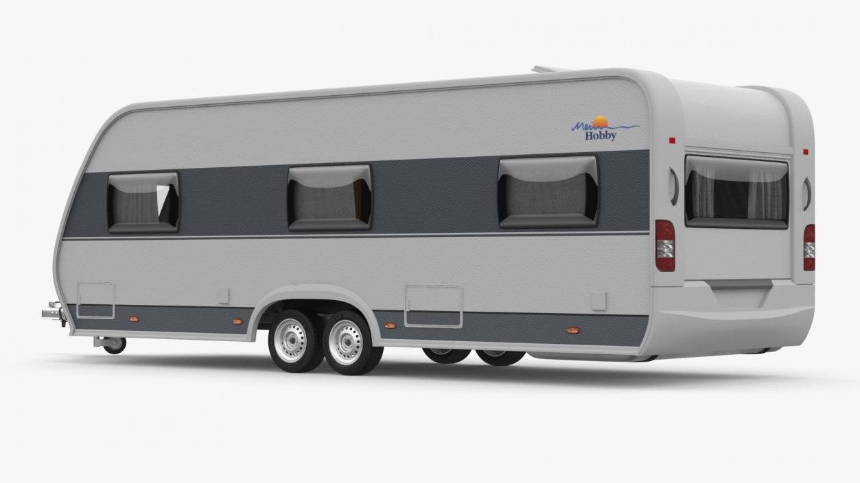 3D Hobby Caravan Trailer