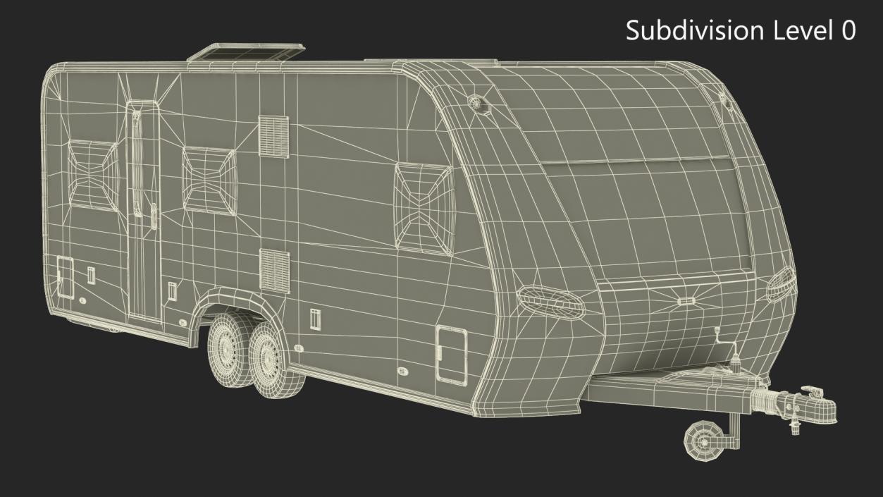 3D Hobby Caravan Trailer