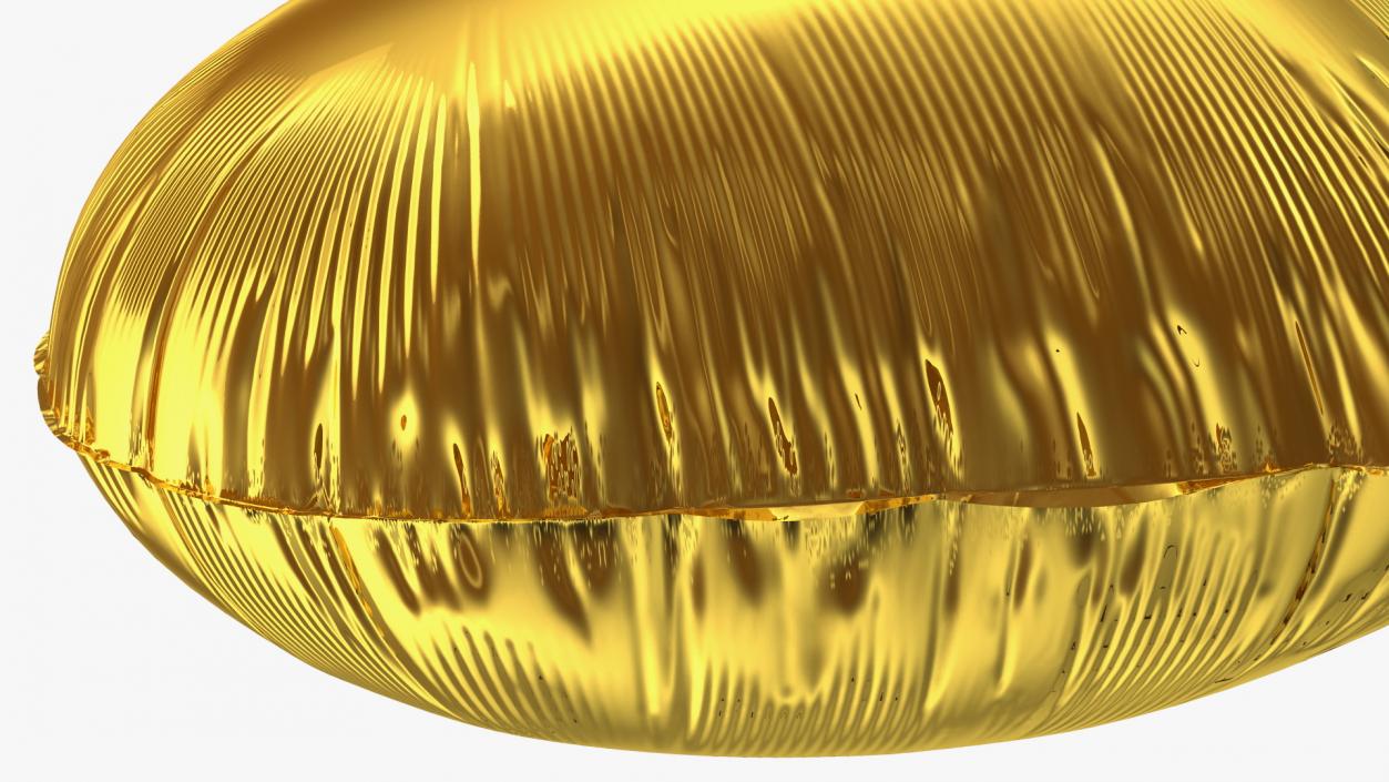 3D model Heart Shaped Foil Balloon Gold