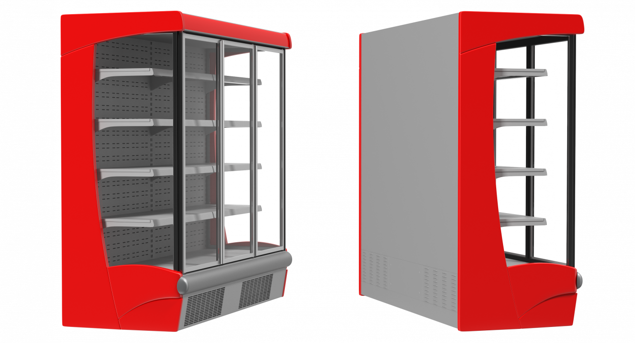 Multideck Display Fridge 3D model