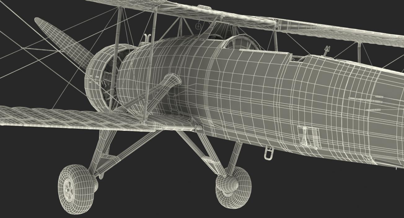 3D Biplane Torpedo Bomber Fairey Swordfish Rigged