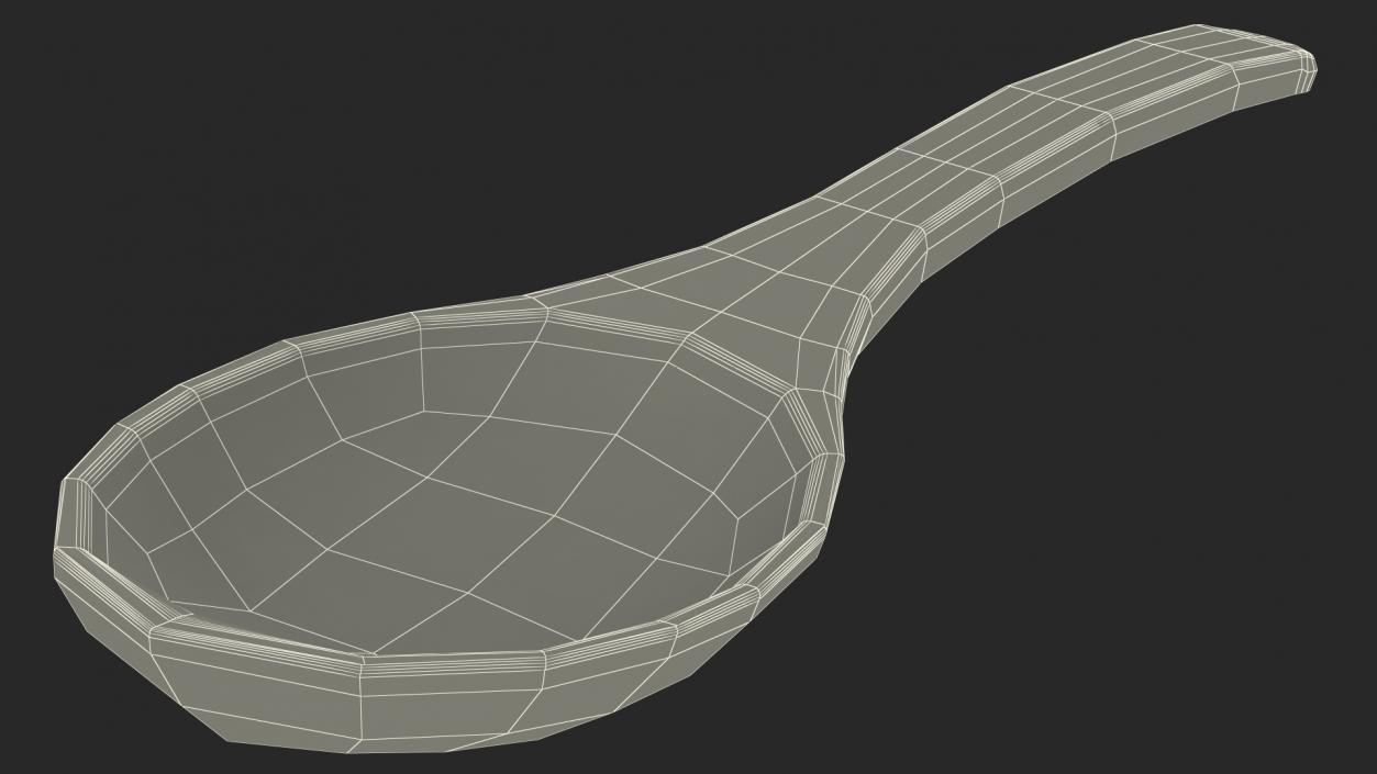 3D Split Pea in a Woden Spoon