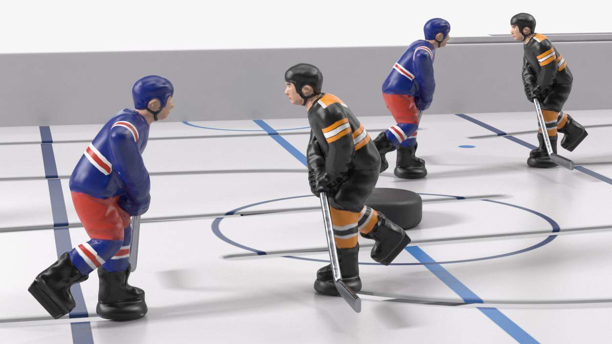 Table Hockey Rigged 3D model