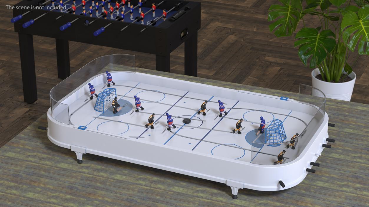 Table Hockey Rigged 3D model