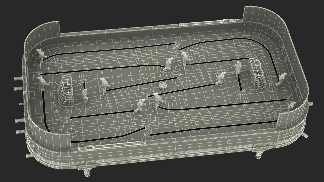 Table Hockey Rigged 3D model