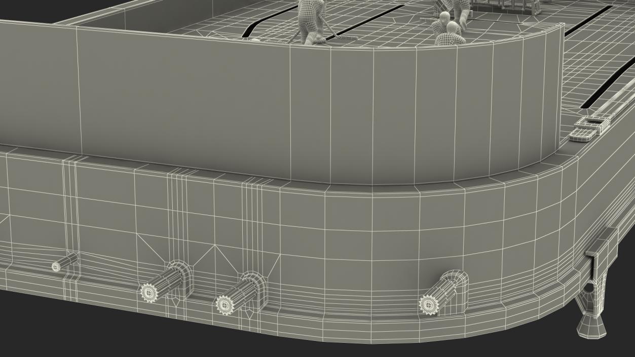 Table Hockey Rigged 3D model