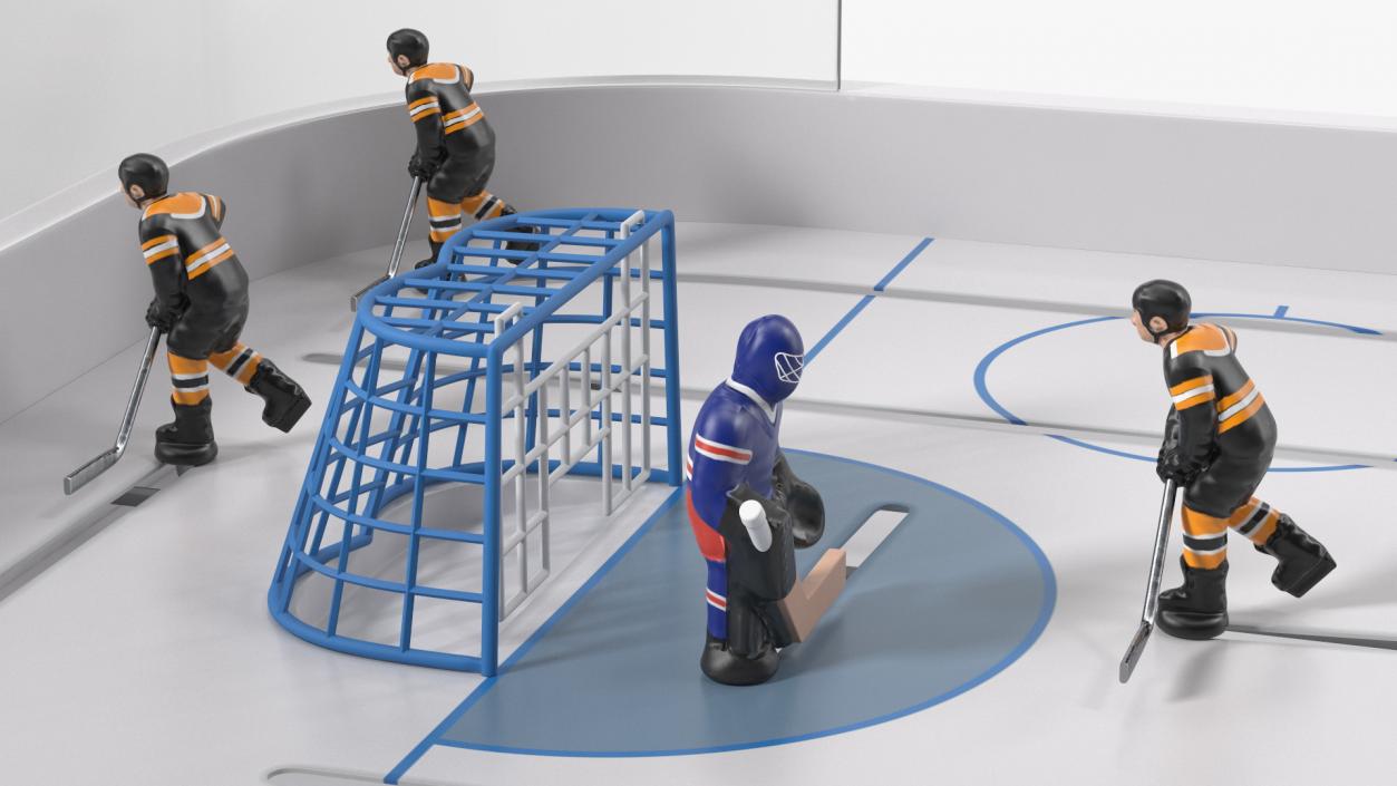 Table Hockey Rigged 3D model