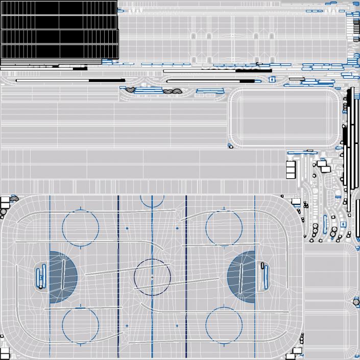 Table Hockey Rigged 3D model