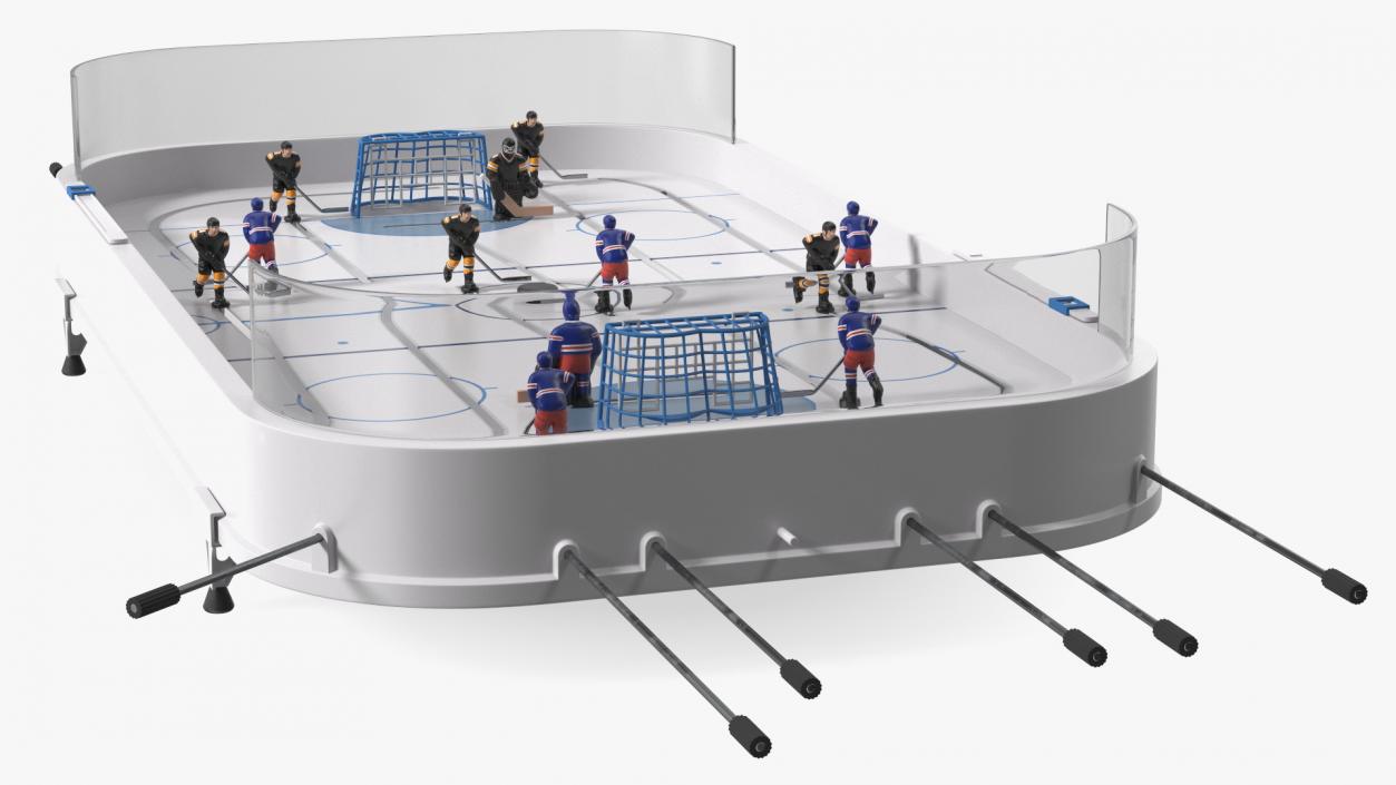 Table Hockey Rigged 3D model