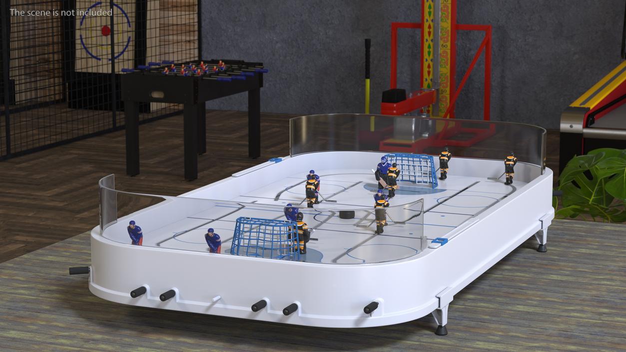 Table Hockey Rigged 3D model