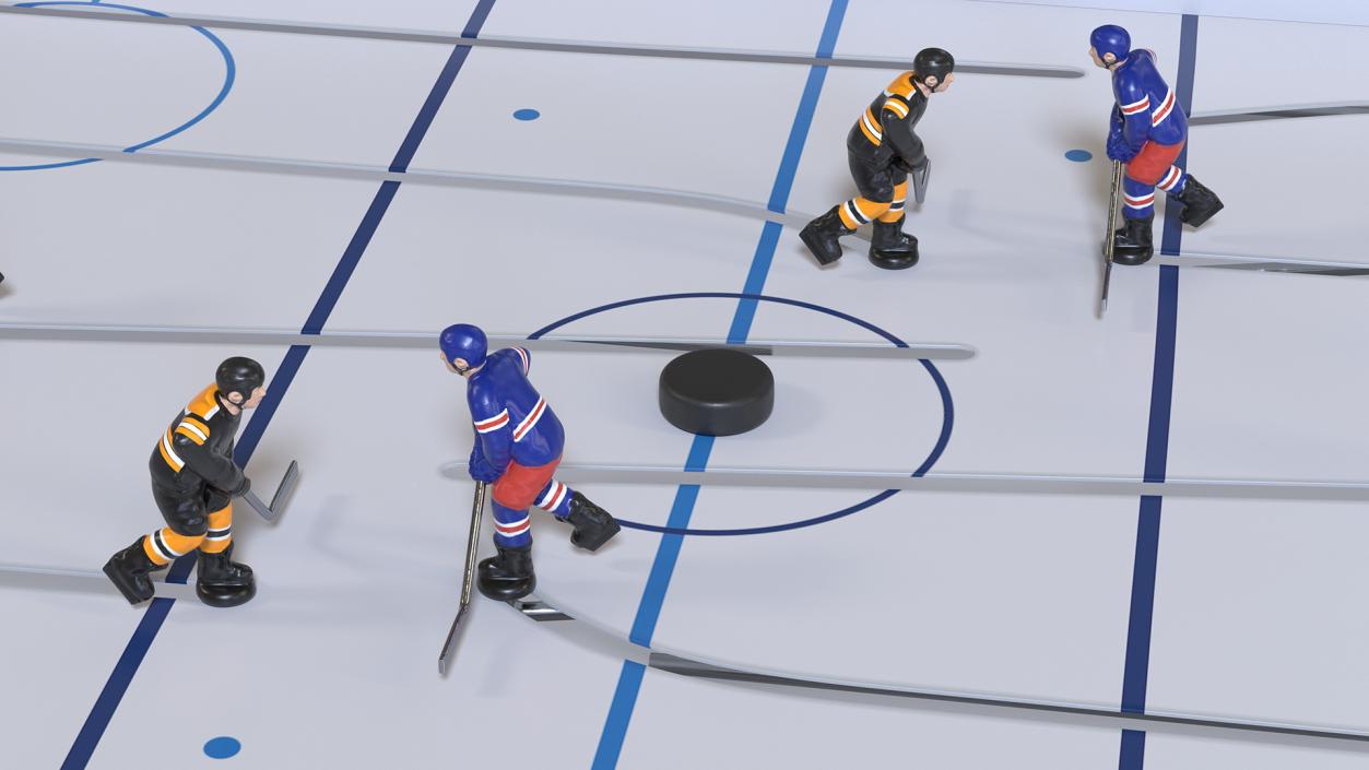 Table Hockey Rigged 3D model