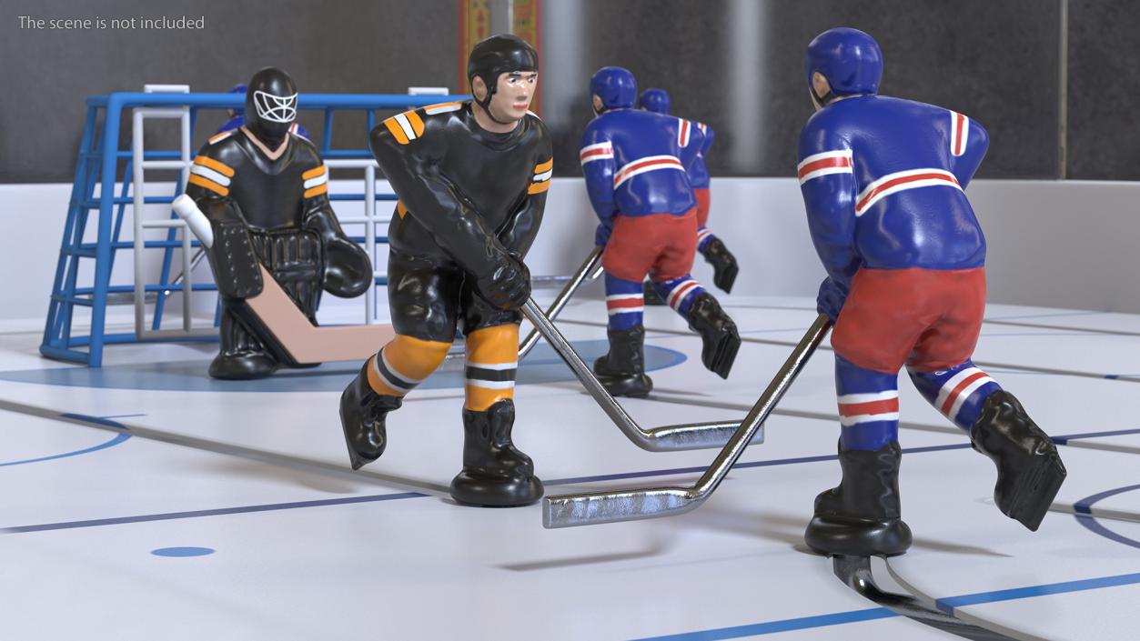 Table Hockey Rigged 3D model