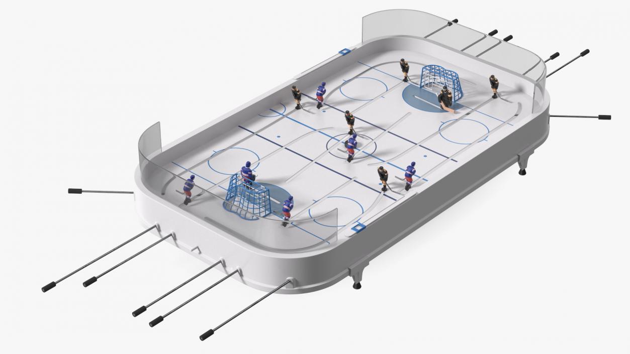 Table Hockey Rigged 3D model