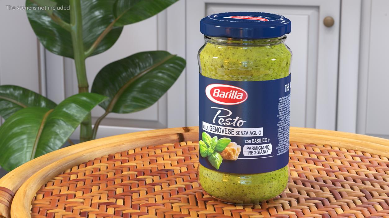 3D model Barilla Pesto Sauce 190 ml Set