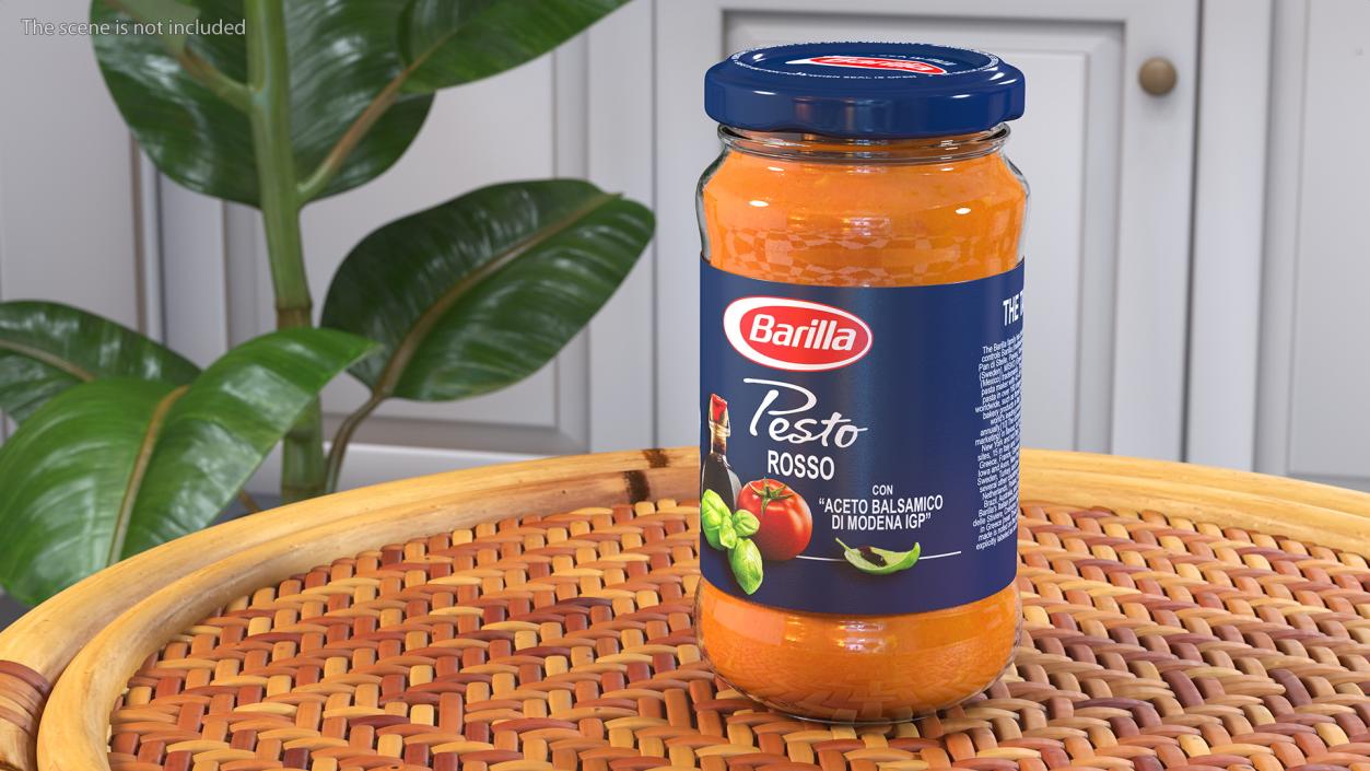 3D model Barilla Pesto Sauce 190 ml Set