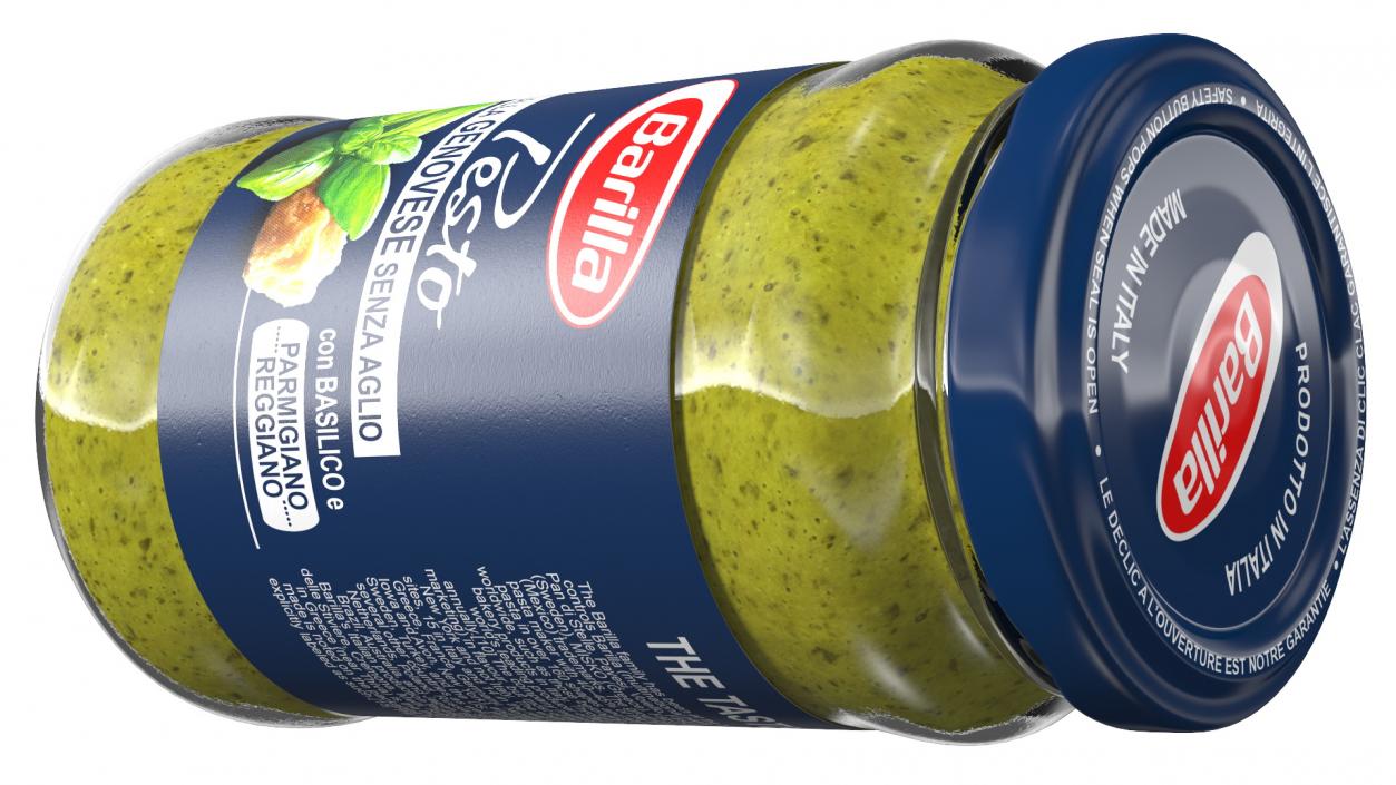 3D model Barilla Pesto Sauce 190 ml Set