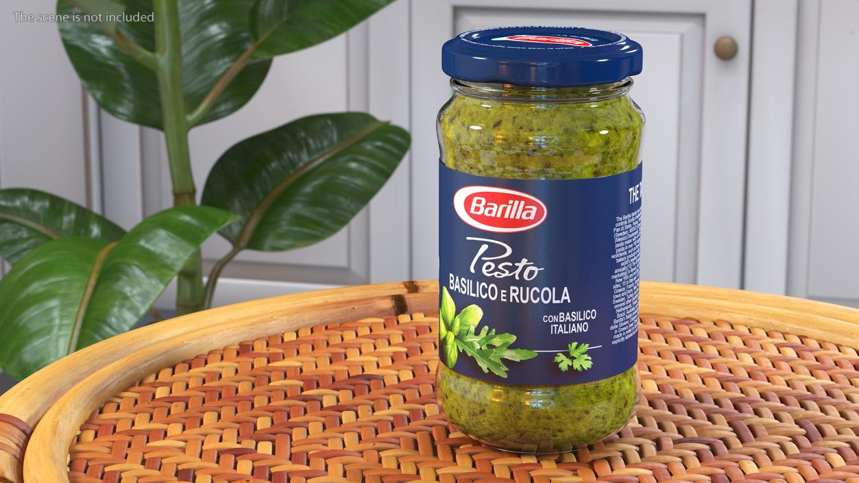 3D model Barilla Pesto Sauce 190 ml Set