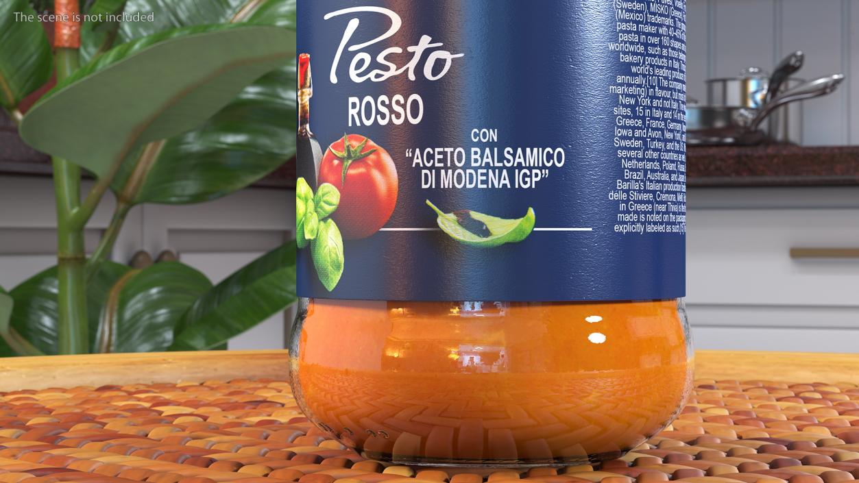 3D model Barilla Pesto Sauce 190 ml Set