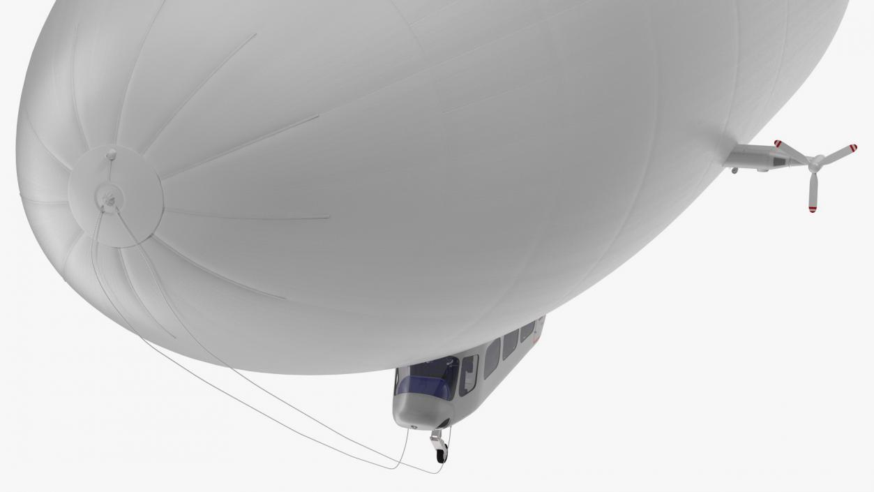 3D Blimp Airship Generic Rigged model