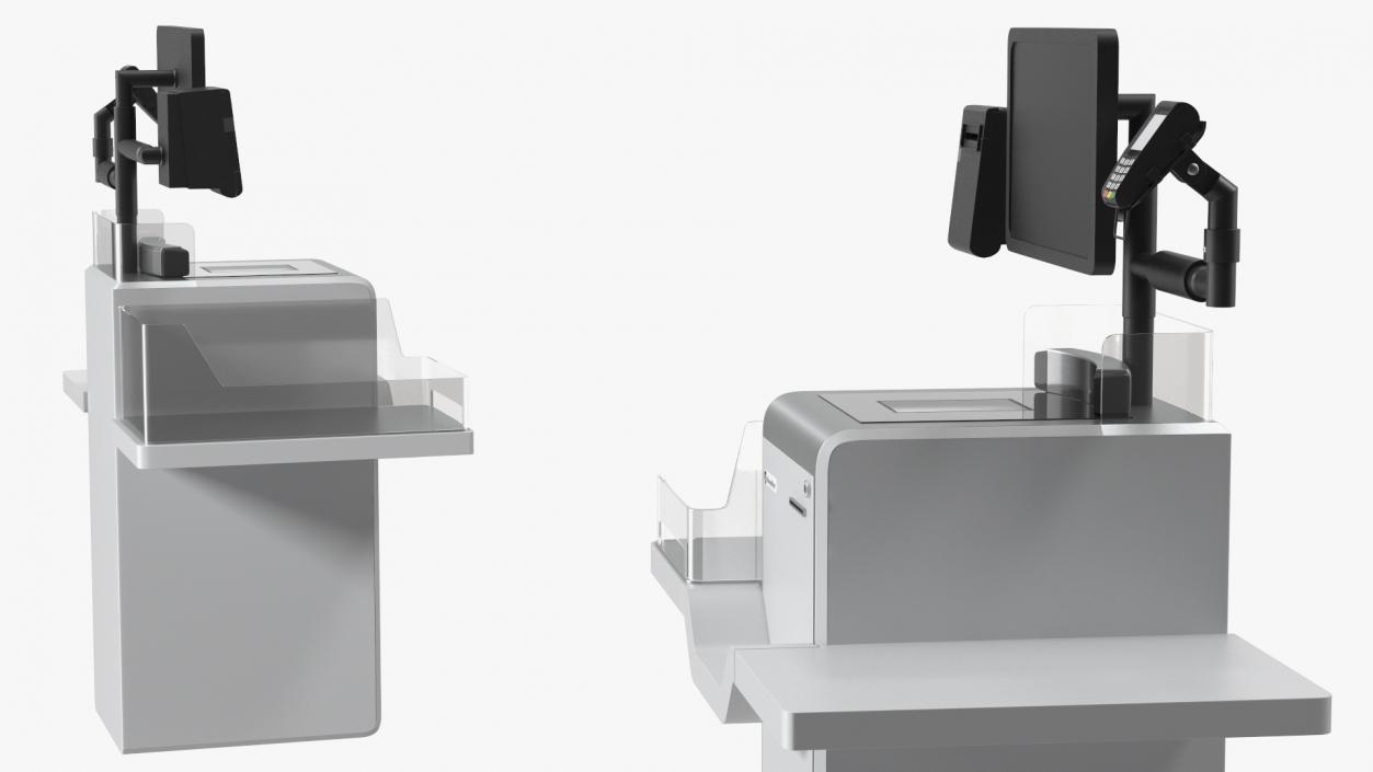 System for Self Checkout StrongPoint Switched Off 3D model