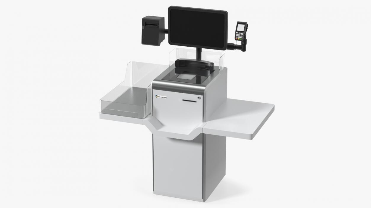 System for Self Checkout StrongPoint Switched Off 3D model