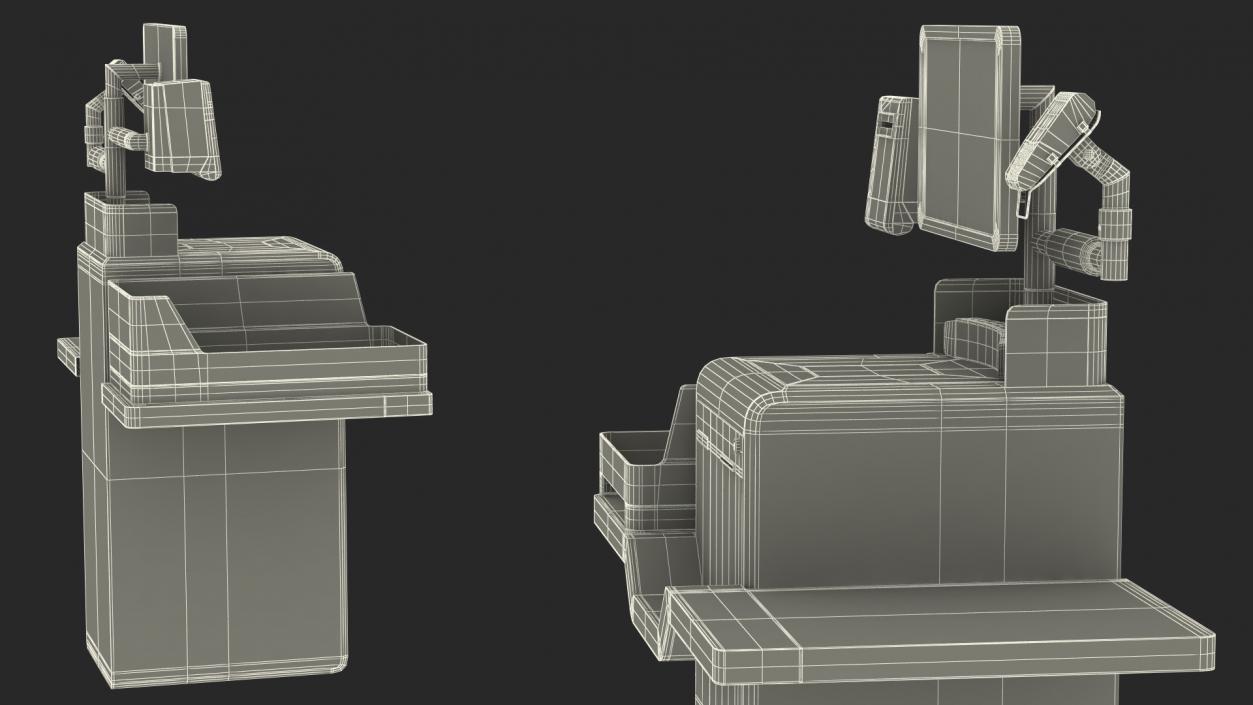 System for Self Checkout StrongPoint Switched Off 3D model