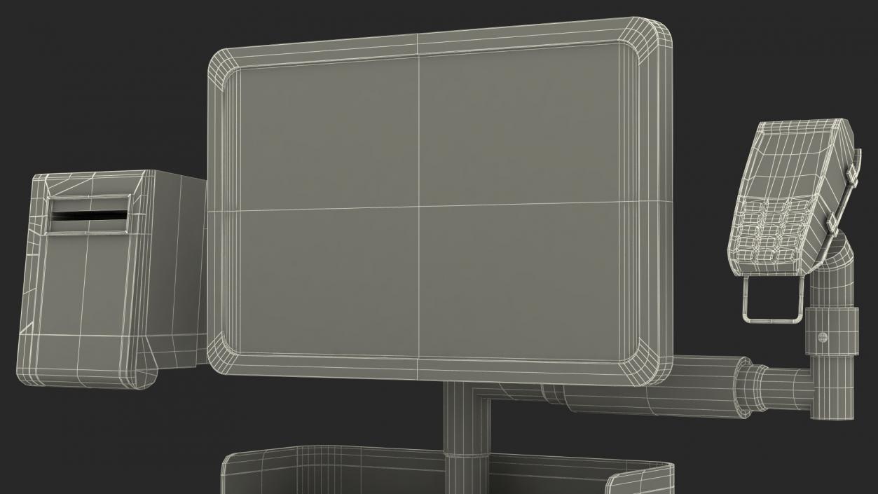 System for Self Checkout StrongPoint Switched Off 3D model